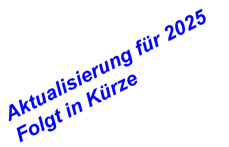 Aktualisierung für 2025
Folgt in Kürze
